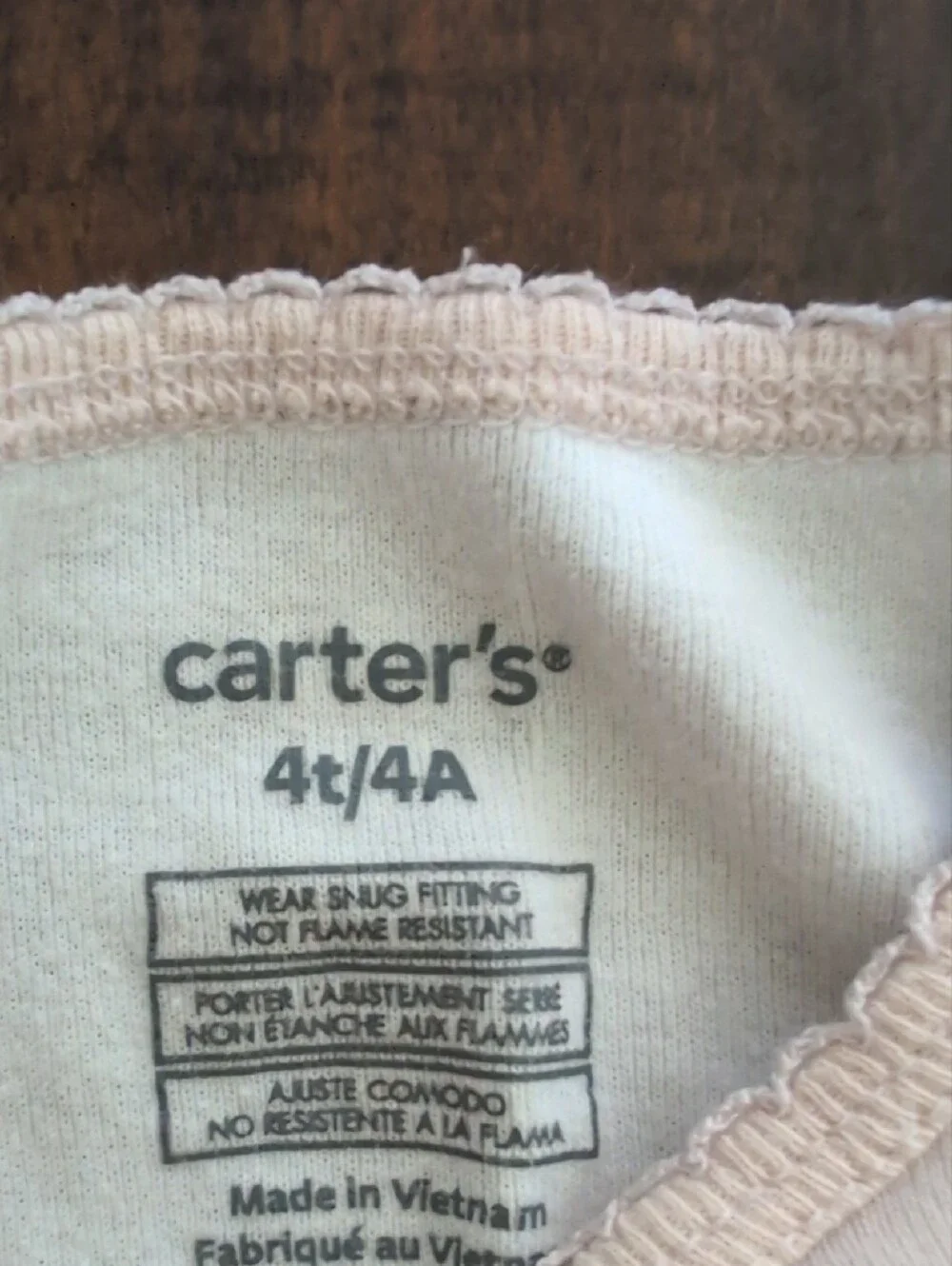 Carter's Girls Pink Swan Pajama Set